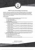 Indiana BMV Practice Knowledge Examination  Updated Version