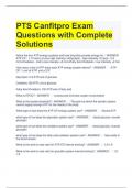 PTS Canfitpro Exam Questions with Complete Solutions 