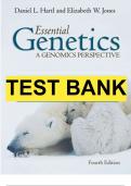 TEST BANK FOR Essential Genetics A Genomic Perspective 4th Edition By Daniel L. Hartl, Elizabeth W. Jones (Study Guide and Solution Manual)