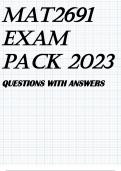 MAT2691 EXAM PACK 2023