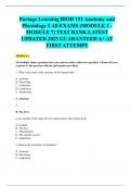 Portage Learning BIOD 151 Anatomy and Physiology 1 All EXAMS (MODULE 1 - MODULE 7) TEST BANK LATEST UPDATED 2023 GUARANTEED A+ AT FIRST ATTEMPT