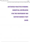 Advanced Practice Nursing Essential Knowledge for the Profession 3rd Edition Denisco Test Bank.