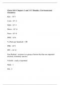 Chem 1011 Chapters 1 and 2 CU Boulder, Environmental Chemistry