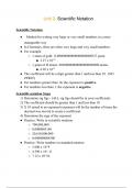 Chemistry Unit 2: Scientific Notation