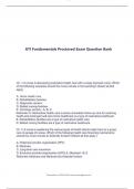 ATI Fundamentals Proctored Exam Question Bank (250 Q & A) (Newest, 2023-2024)