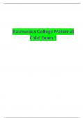 Rasmussen College Maternal Child Exam 1