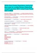 RERA Real Estate Regulatory Authority/ Real estate for certified brokers Dubai Real Actual Exam done 2023/ Actual Exam Passed and Certified