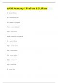 AAMI Anatomy 1 Prefixes & Suffixes 2023/24