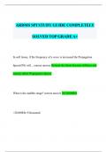 ARDMS SPI STUDY GUIDE COMPLETELY SOLVED TOP GRADE A+