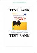 Test Bank - Emergency Care 14th Edition (Daniel Limmer, 2020) Chapter 1- 41, All Chapters