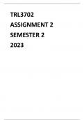 TRL3702 ASSIGNMENT 2 SEMESTER 2 2023