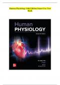 Human Physiology 16th Edition Stuart Fox Test Bank