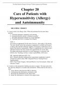 Chapter 20 Care of Patients with Hypersensitivity (Allergy) and Autoimmunity (Test Bank Medical Surgical Nursing 9th Edition Ignatavicius Workman)