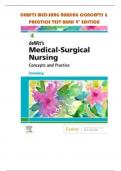 DEWITS MED-SURG NURSING CONCEPTS & PRACTICE TEST BANK 4TH ED BY Stromberg | QUESTIONS & ANSWERS (RATED A+) | LATEST