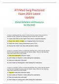 ATI Med-Surg Proctored Exam  Bundle2023 Latest  Complete Update 