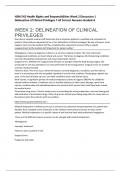 HSM 542 Health Rights and Responsibilities Week 2 Discussion 1  Delineation of Clinical Privileges 7 all Correct Answers Graded A