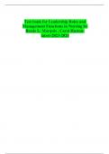 Test bank for Leadership Roles and Management Functions in Nursing by Bessie L. Marquis , Carol Huston-latest-2023-2024