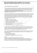 HSM 542 Health Rights and Responsibilities Week 2 Discussion 1  Delineation of Clinical Privileges 2 all Correct Answers Graded A