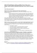 HSM 542 Health Rights and Responsibilities Week 4 Discussion 1  Explore what is meant by informed consent all Correct Answers Graded  A