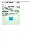 2023=HESI-EXIT-RN EXAM V1,V2,V3,V4,V5,V6,a nd V7 Latest Volumes 2023 /2024 HESI EXIT RN EXAM V1 & V7 110 OUT OF THE 160 TOTAL QUESTIONS HESI V1-V7 about:blank 2/176 about:blank 3/176 2023 HESI EXIT RN EXAM V1-V7 160 TOTAL QUESTIONS EACH VOLUME