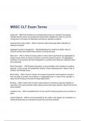 MSSC CLT Exam Terms Questions & Answers 2023 ( A+ GRADED 100% VERIFIED)