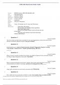 CRIS 606 Final Exam Study Guide