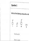 CHEM 3101 Chapter 13 Ethers and Epoxides Quiz Problems and Correct Answers