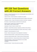 NR 228 Test Questions with All Correct Answers 