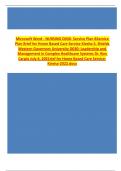 Service Plan Brief for Home Based Care Service Kiesha S. Shields Western Governors University D030: Leadership and Management in Complex Healthcare Systems Dr. Ron Carpio July 6, 2021