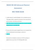 NR509 NR 509-Advanced Physical Assessment MID-TERM EXAM