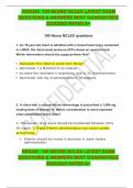  NSG403  100 NEURO NCLEX LATEST EXAM QUESTIONS & ANSWERS BEST GUARANTEED 20222023 RATED A+