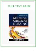 TEST BANK FOR Medical-Surgical Nursing: Assessment and Management of Clinical Problems, 9th Edition Lewis, Dirksen, Heitkemper, Bucher | All Chapters | A+ Complete  Guide