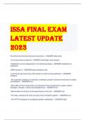 issa final exam  LATEST UPDATE  2023 