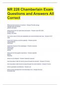 NR 228 Chamberlain Exam Questions and Answers All Correct