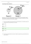 AP Physics 1 Unit 3 Progress Check MCQ Part A Scoring Guide 2023