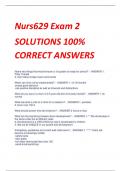 Nurs629 Exam 2 SOLUTIONS 100%  CORRECT /Nurs629 Exam 2 SOLUTIONS 100%  CORRECT ANSWERS