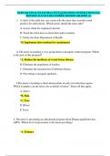 NURS 442 FINAL EXAM PRACTICE QUESTIONS WITH RATIONALE2023/2024 AUGUST-DECEMBER SESSION GRADED A+