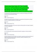 Overview And Use Of The CANS-Trauma: A Functional Assessment Strategy For Use Across Service Settings (Questions And Answers) 2023