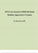 ATLS Case Scenario CDEM Self Study Modules Approach to Trauma