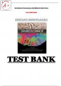 Neuroscience 6th Edition Test Bank by Purves • Augustine • Fitzpatrick • Hall • LaMantia • Mooney • Platt • | 100% Correct Answers | 34 Chapters