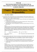 PNR 140 Chapter 09: Assertiveness: Your Responsibility TEST BANK FOR SUCCESS IN PRACTICAL VOCATIONAL NURSING 9TH EDITION BY KNECHT LATEST UPDATE