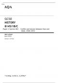 AQA GCSE HISTORY Paper 1 Section B/C JUNE 2023 MARK SCHEME: Conflict and tension between East and West, 1945–1972	