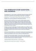 CEA SEMESTER EXAM QUESTIONS AND ANSWERS 