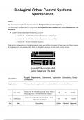 Biological Odour Control System Specification