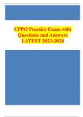 CPPO Practice Exam with Questions and Answers