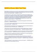 NASCLA Exam Q&A Test Pass