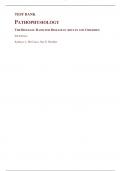 TEST BANK PATHOPHYSIOLOGY THE BIOLOGIC BASIS FOR DISEASE IN ADULTS AND CHILDREN 8th Edition by  Kathryn L. McCance, Sue E. Huether