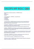 TACOPS MP BOLC Q&A