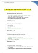 AAPC CPC CHAPTER 2 ANATOMY EXAM WITH COMPLETE SOLUTIONS | VERIFIED