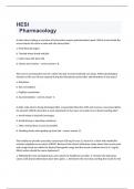 HESI   Pharmacology  exam 2023 with 100% correct answers